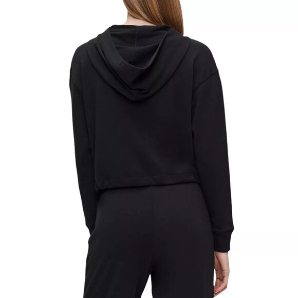 Calvin Klein Women’s CK One Lounge Long Sleeve Hoodie – Style QS6427 Black - Picture 2 of 2